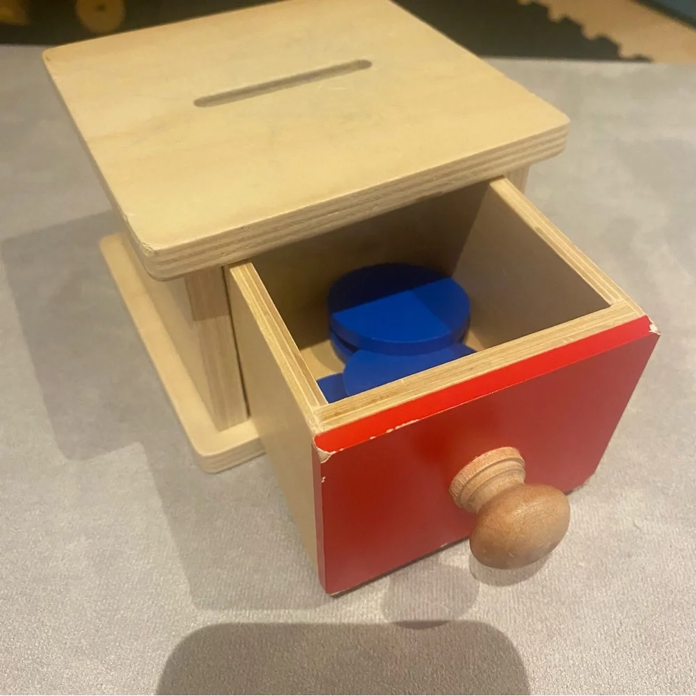 *SOLD* Montessori Toddler Coin Drop Box - Picture 5 of 6